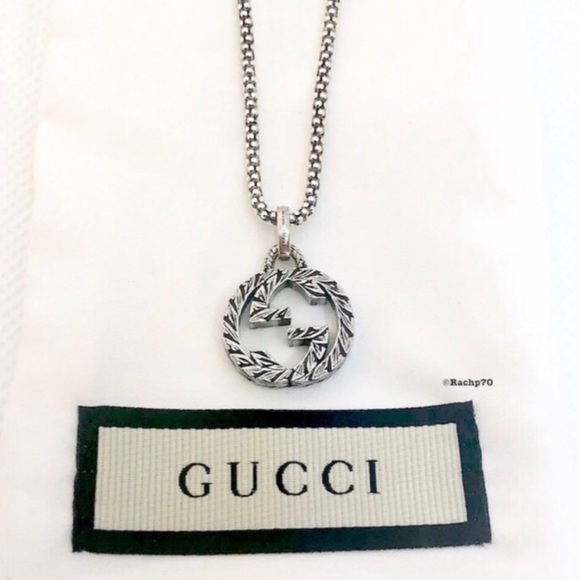 Gucci Other - New Authentic GUCCI Interlocking GG Silver Pendant